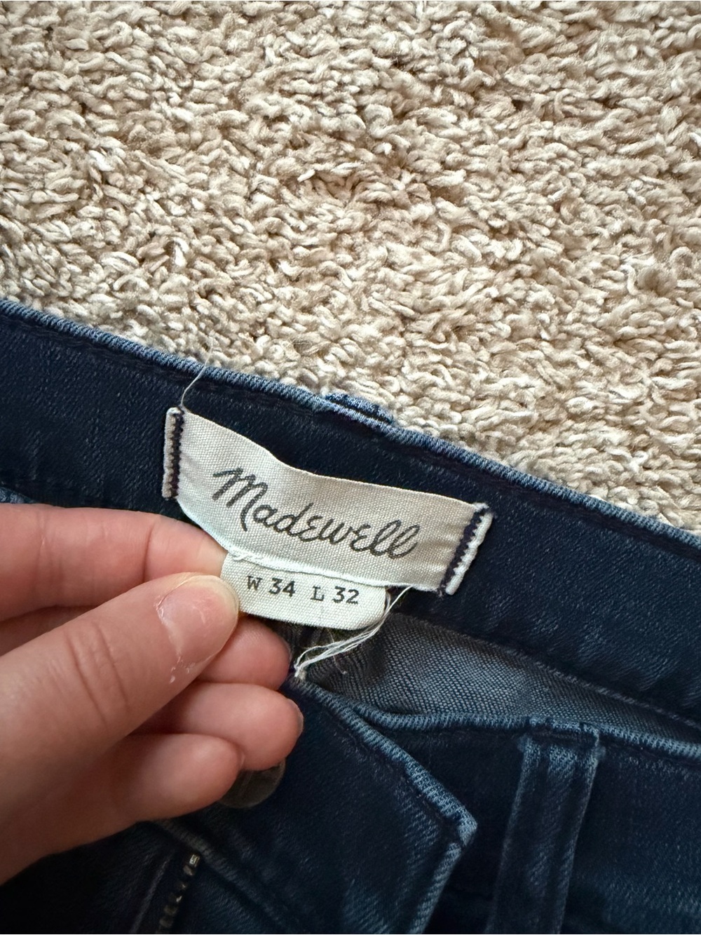 Madewell Skinny Jeans in Dark Blue Denim
